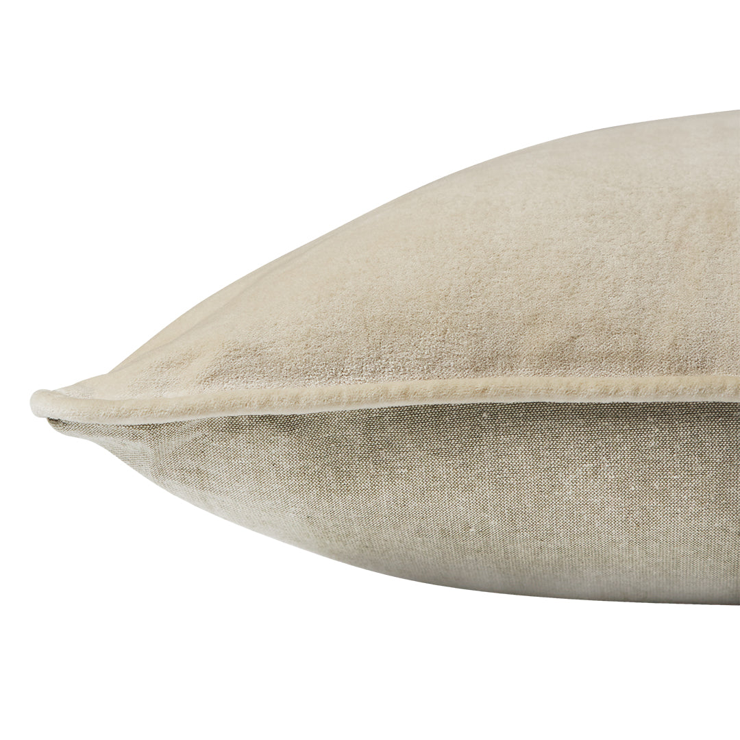 Taupe Velvet Cushion - Set of Two
