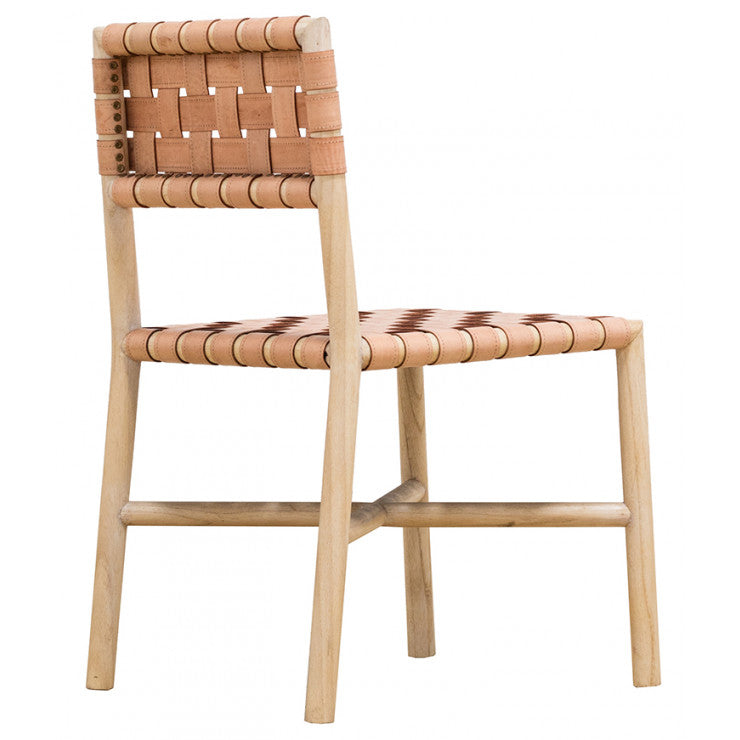 Seed Woven Leather Chair