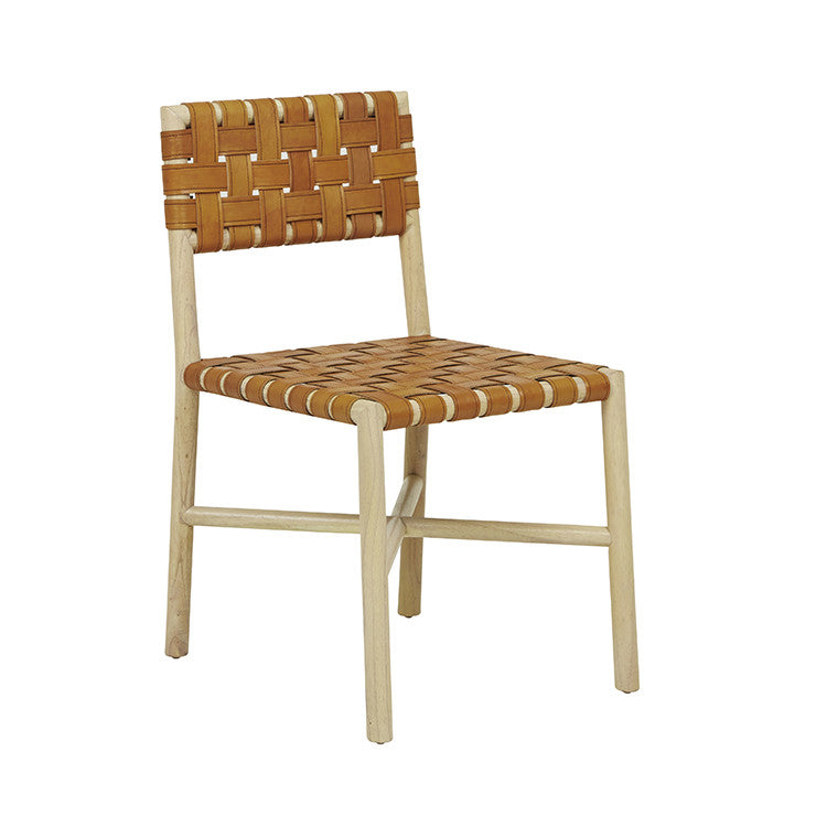 Seed Woven Leather Chair