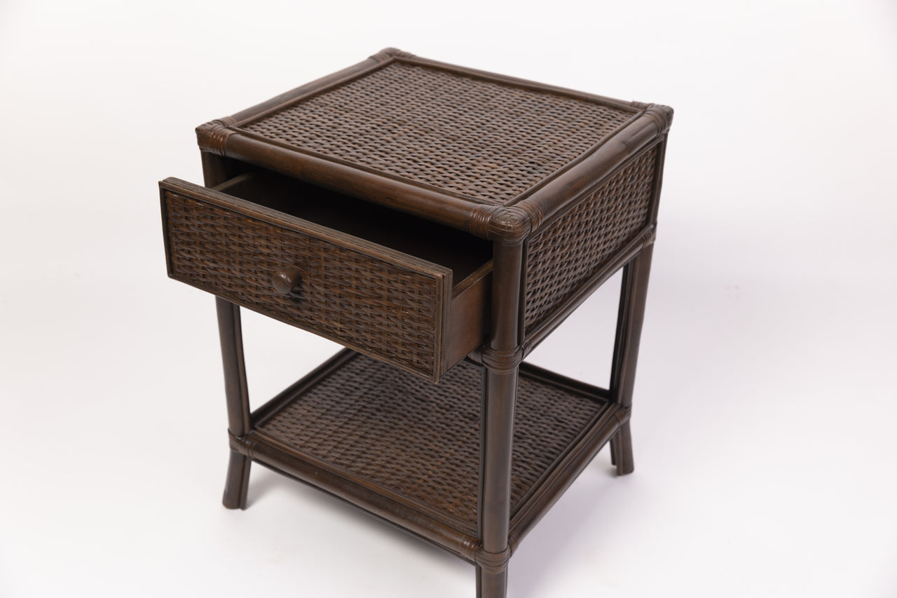 Amara Bedside in Coffee Bean - Overstock