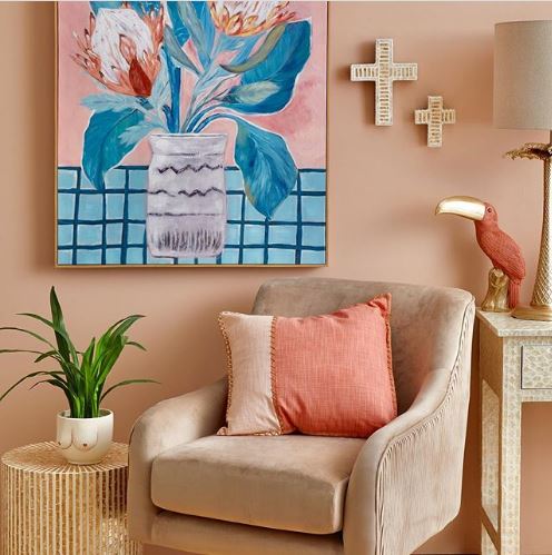 Silvie Velvet Arm Chair in Taupe