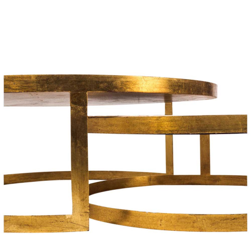 Mortimer Gold & Marble Coffee Table Set