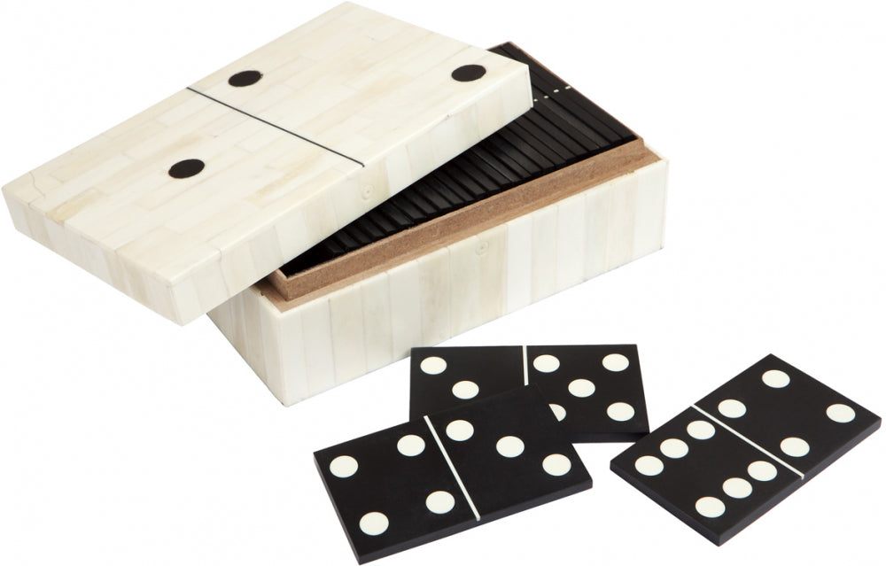 Bone Inlay Dominos Box