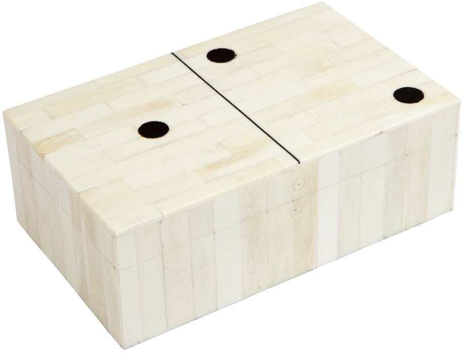 Bone Inlay Dominos Box