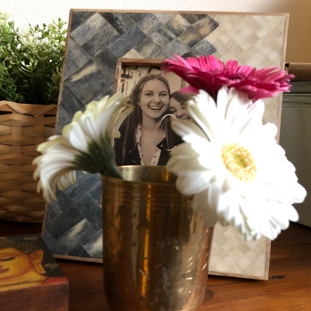 Bone Inlay Mosaic Frame 4' by 6'