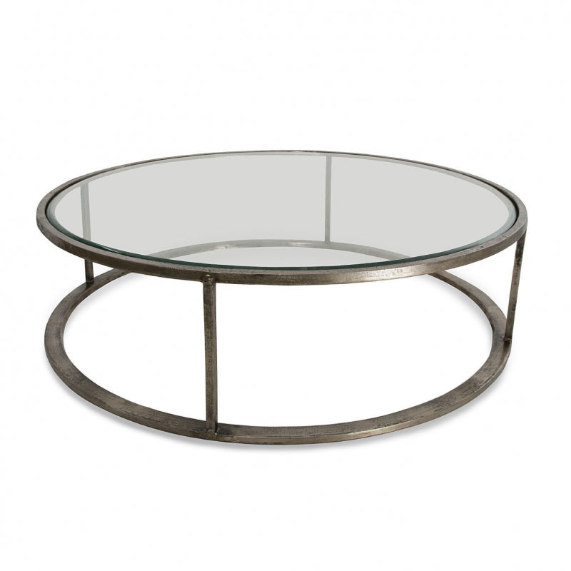 Belmond Round Coffee Table in Pewter