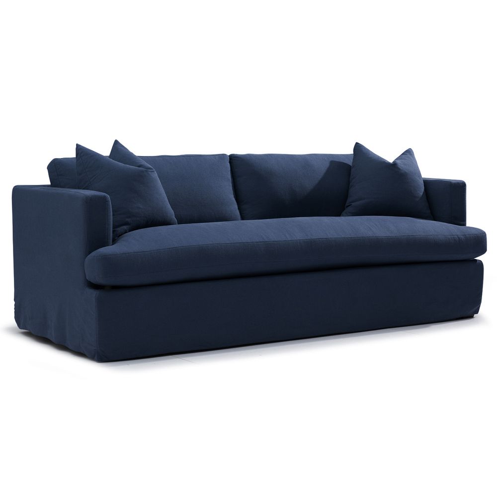 Birkshire Slip Cover 3 Seater Sofa in Navy