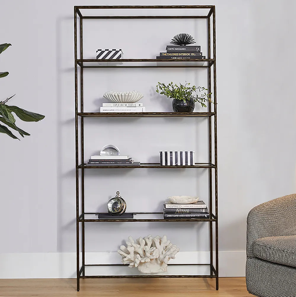 Heston Shelving Unit in Black