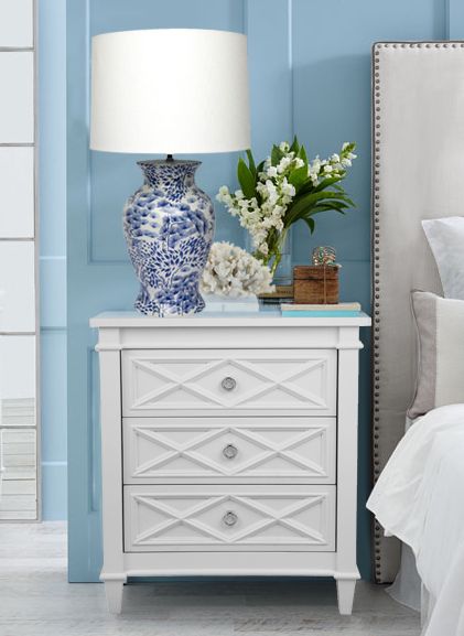 Large Plantation Bedside Table