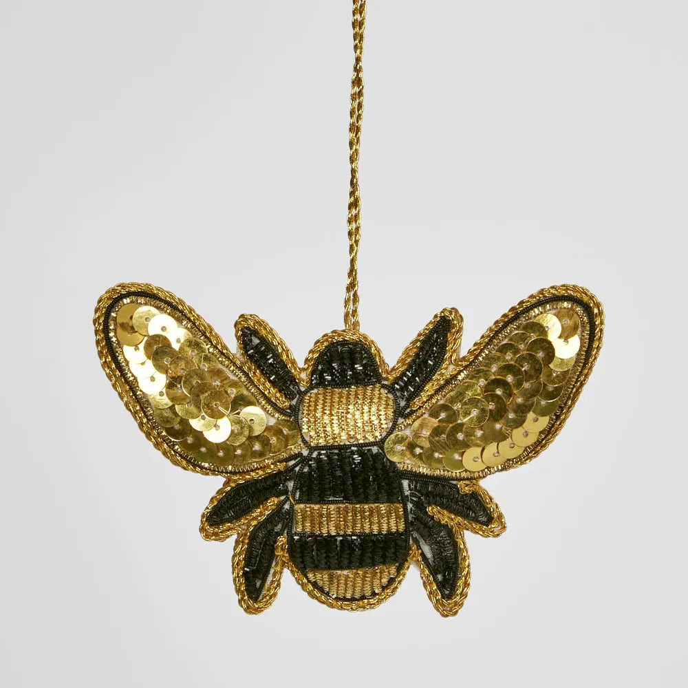 Bumble Bee Sequin Hanging Decoration