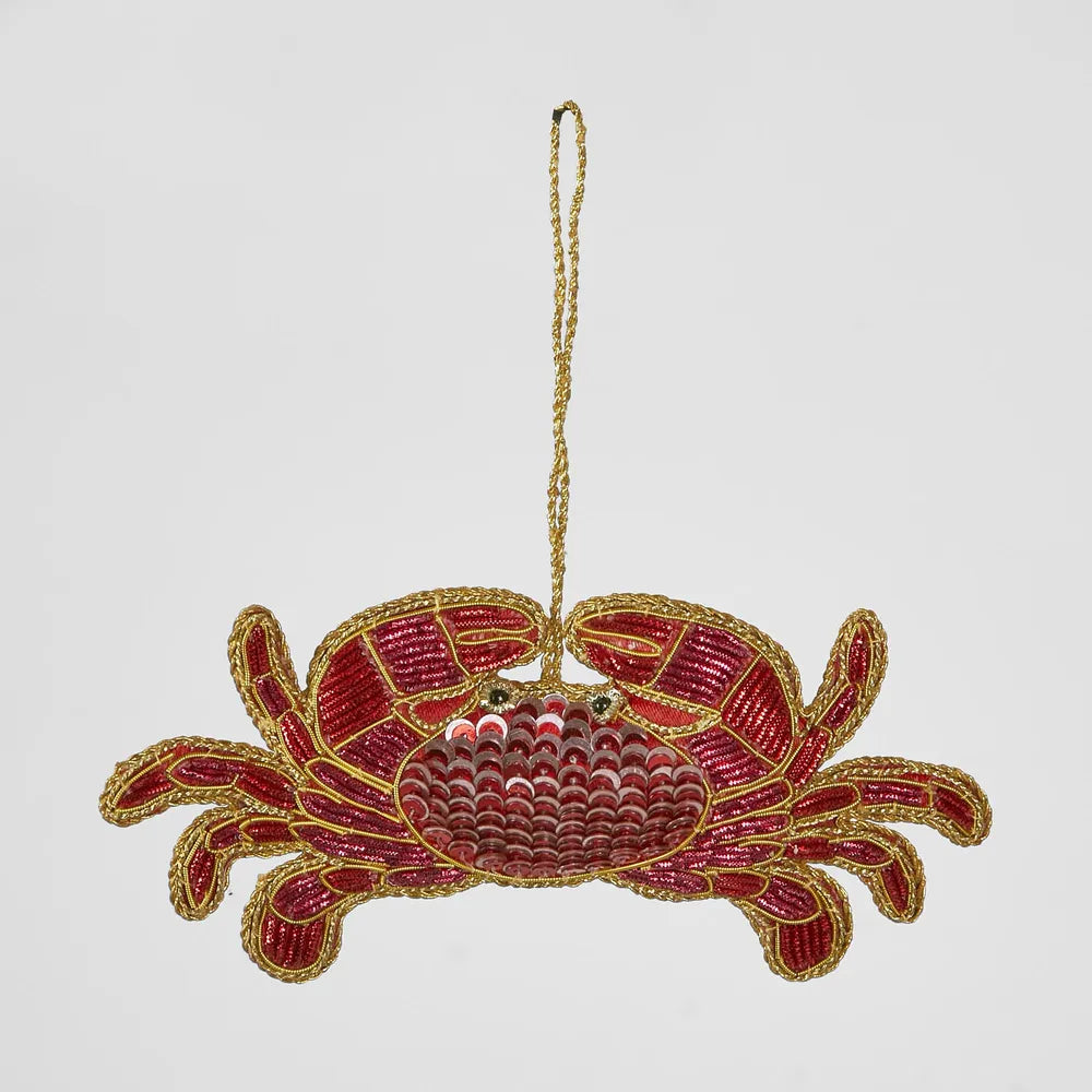 Crab Sequin Hanging Decoration