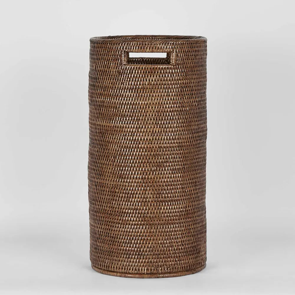 Rattan Umbrella Stand in Brown