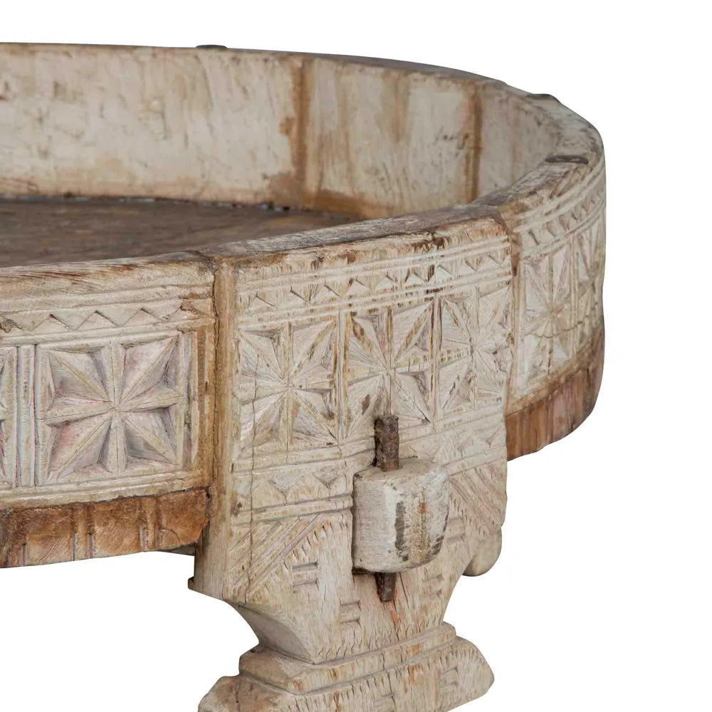 Vintage Indian Grinder Table