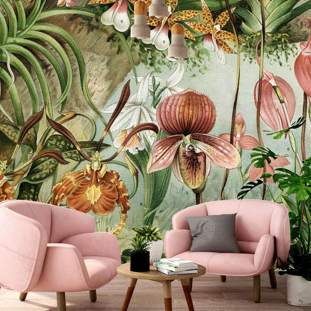 New Concept Moveable Wall Paper - Orchids