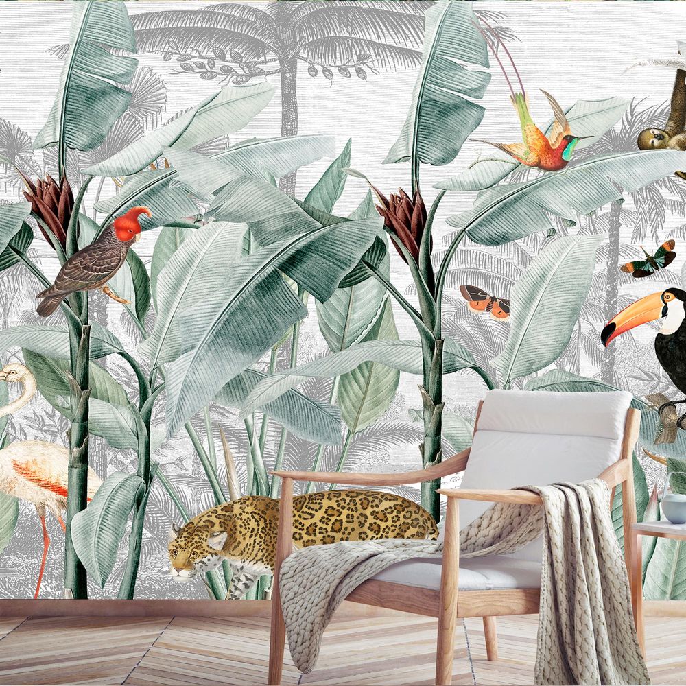 New Concept Moveable Wall Paper - Jungle