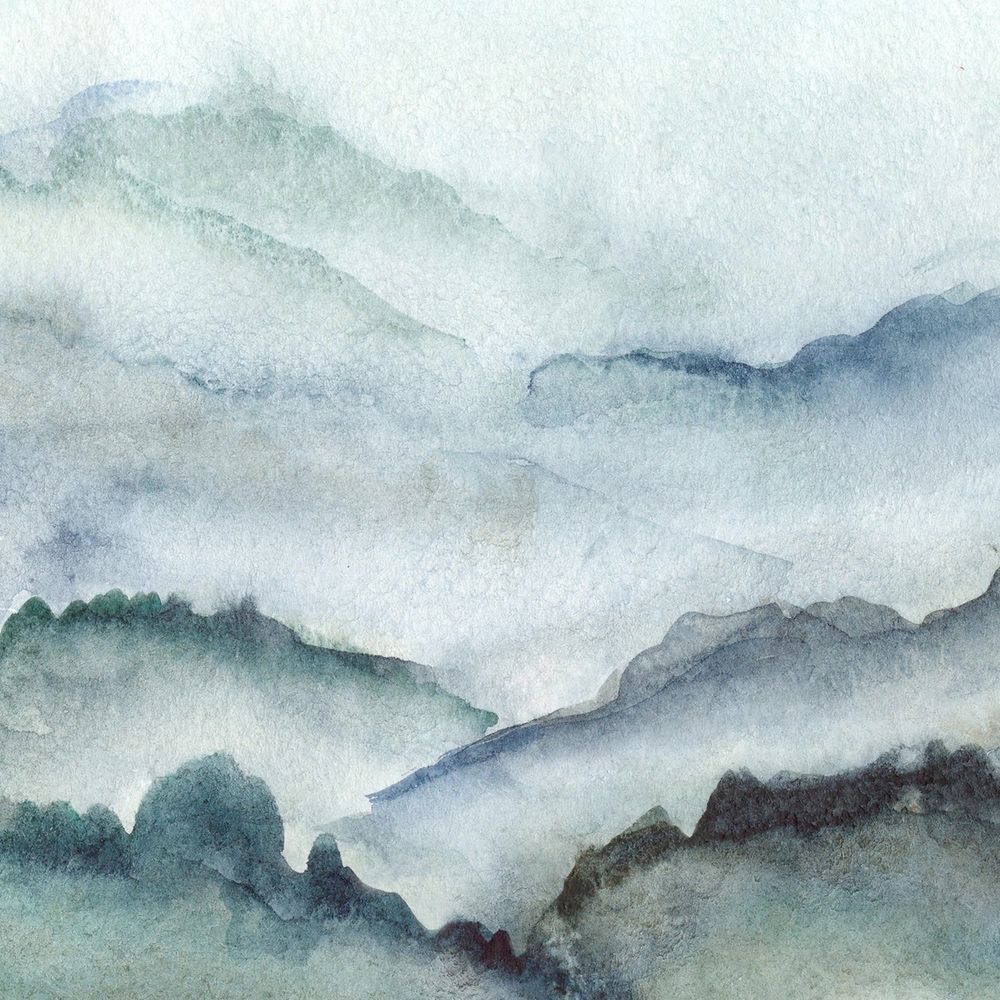 New Concept Moveable Wall Paper - Blue Wash