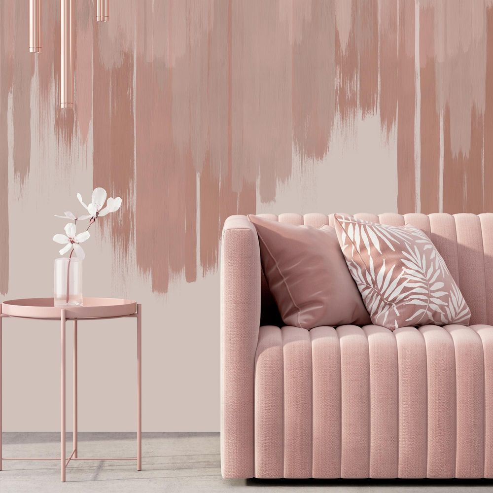 New Concept Moveable Wall Paper - Dusty Pink