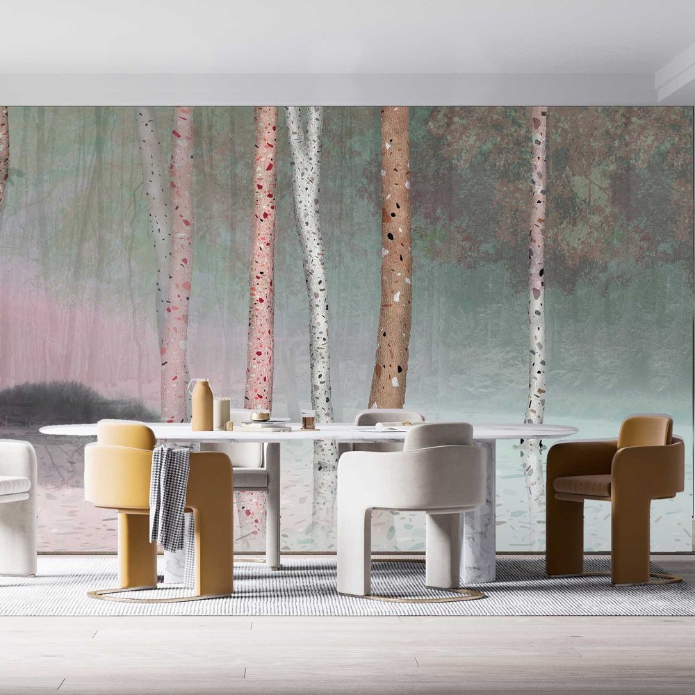 New Concept Moveable Wall Paper - Terrazzo Trees