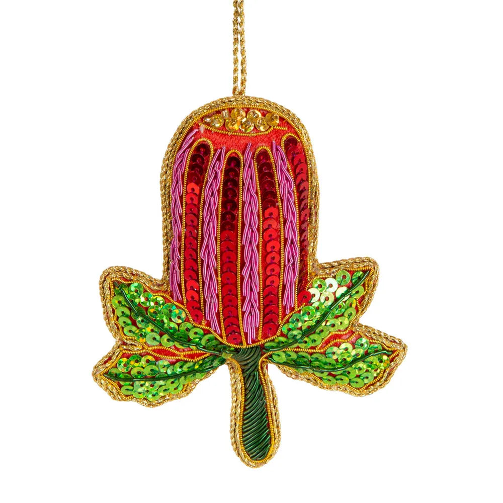 Banksia Sequin Hanging Decoration