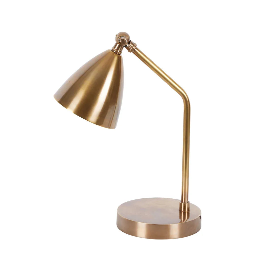 Hastings Desk Lamp in Antique Brass