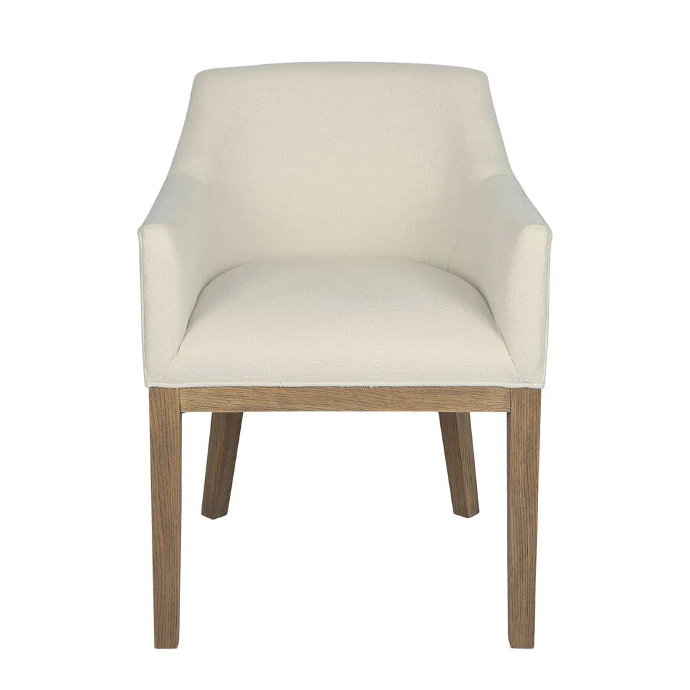 Denver Oak Upholstered Dining Armchair