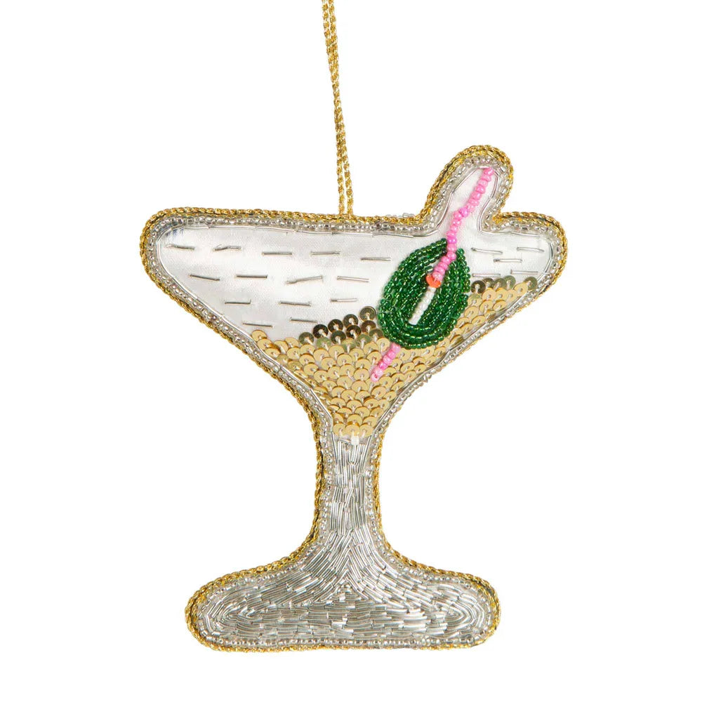 Martini Sequin Hanging Decoration