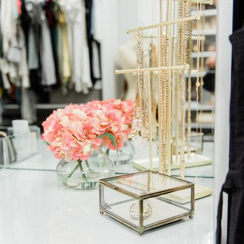 Little Brass & Glass Display Box