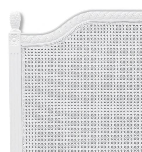 Vascalles Rattan Headboard in White