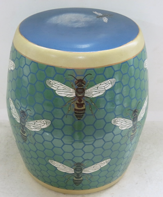 Honey Bee Porcelain Stool