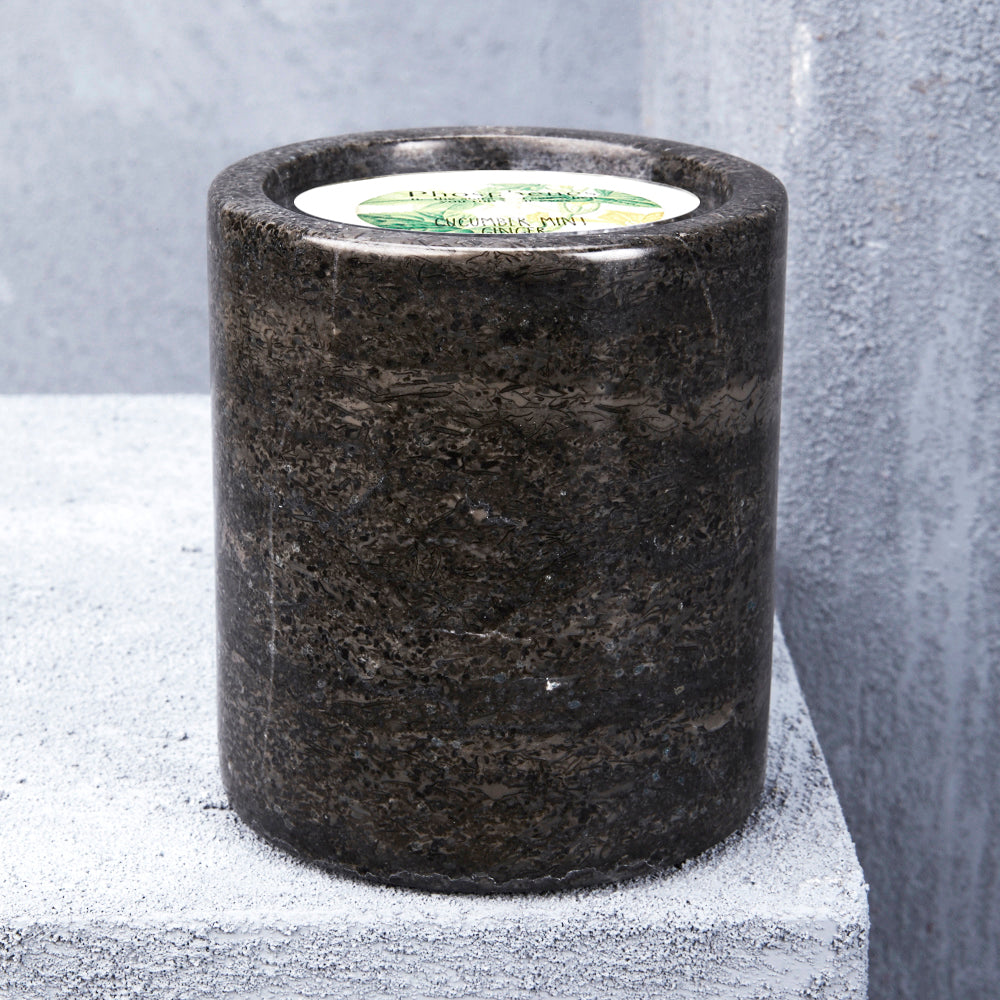 Candle in Black Marble - Hand Poured Soy