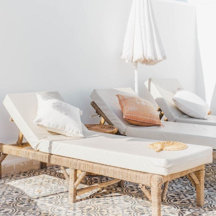 Genuine Moroccan Cactus Silk Pillow in Ivory II