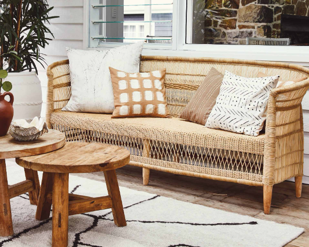 Genuine Malawi 3 Seater in Natural