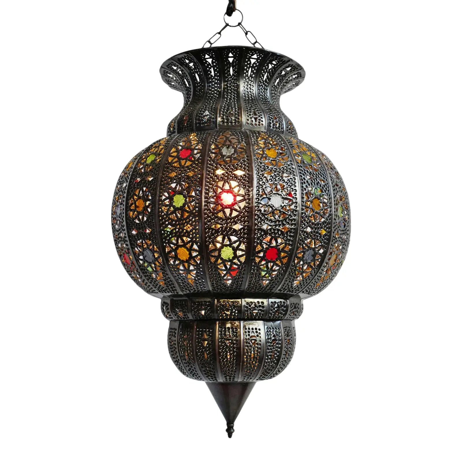 Genuine Moroccan Fretwork Pendant Light Shade - Hassan
