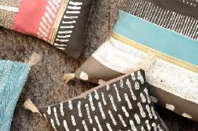 Malawi Cushion Range: Boho Cushion Cover in Multiprint Design