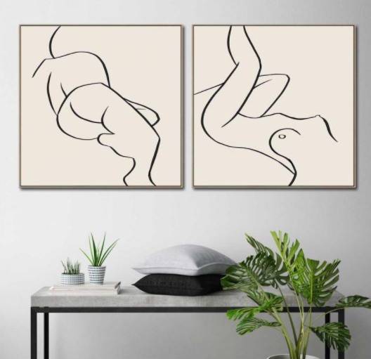 Nudeform II Canvas Prints
