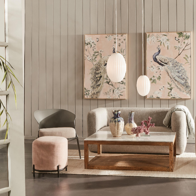 Royal Peacock Wall Art (Right Side)