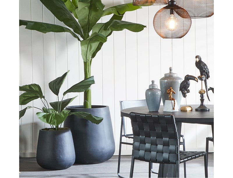 Tuscon Planter Stand Set (2) in Black