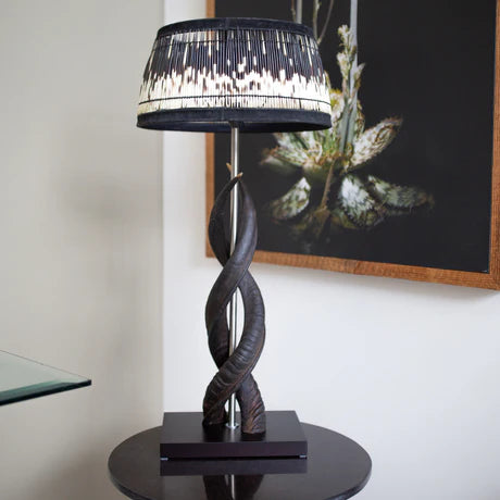 Kudu Twin Horn  Table Lamp