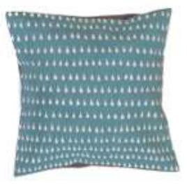 Malawi Cushion Range: Lake Boho Cushion Cover in Raindrop Design
