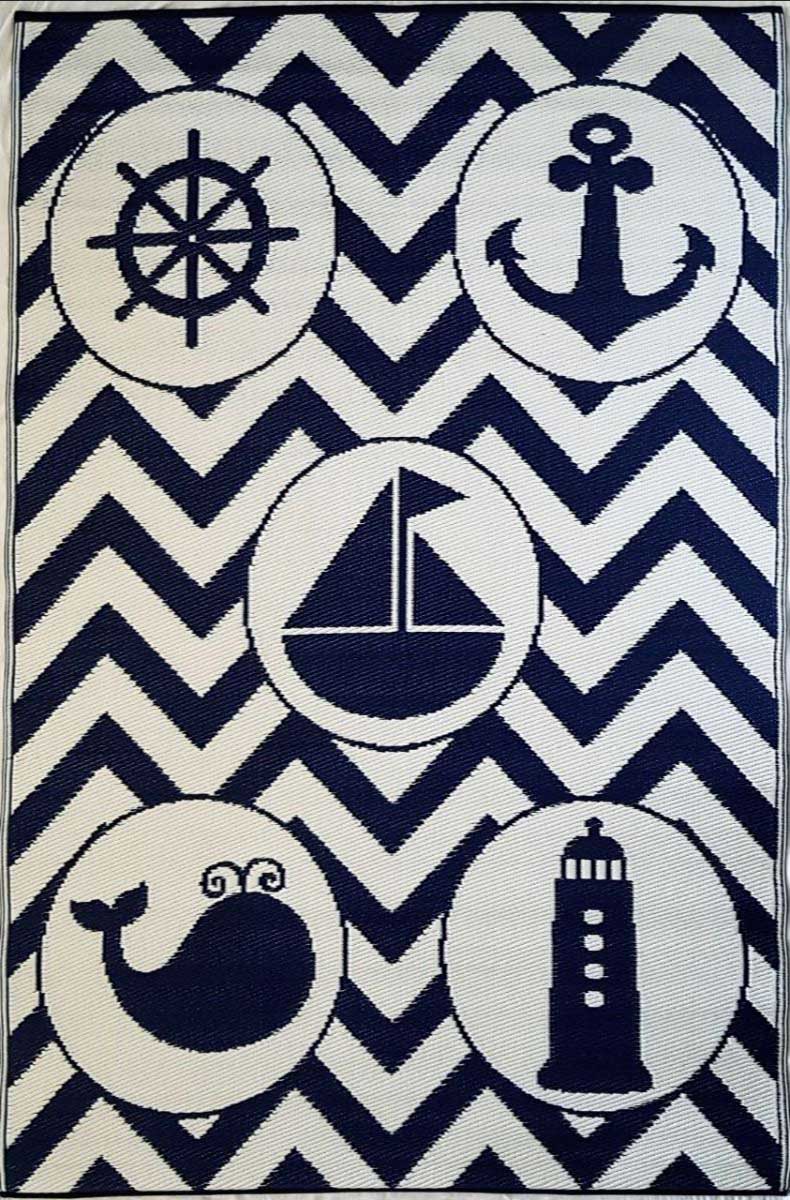 Sea Blue Objects Kid's Mat