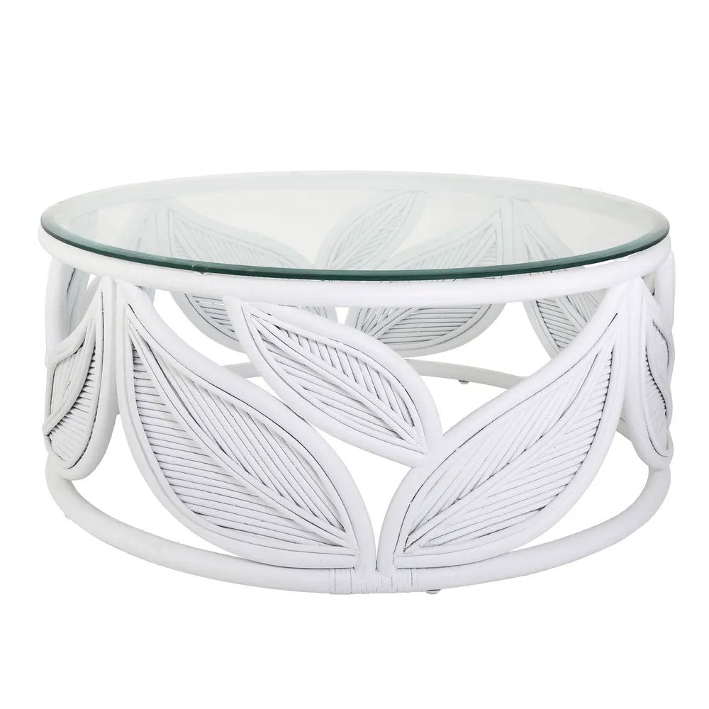 Seville Leaf Table in White