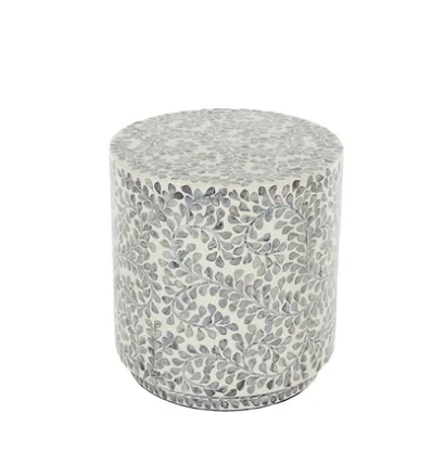 Oystershell Inlay Stool