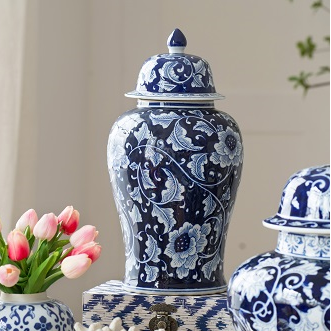 Trellis Tall Ginger Jar