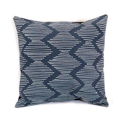 Malawi Cushion Range: Tribal Cloth Cushion Cover Line Wave