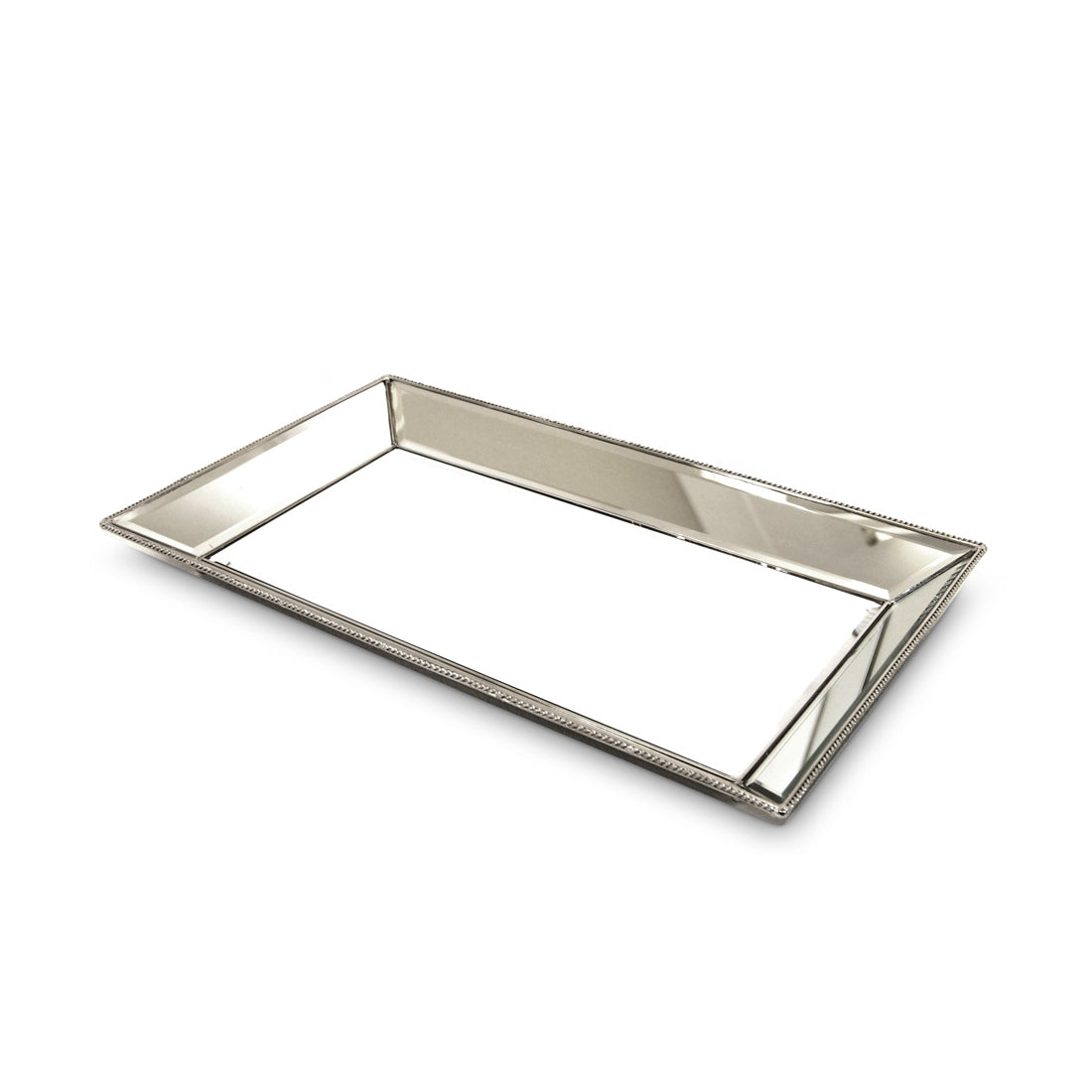 Silver & Glass  Large Tray