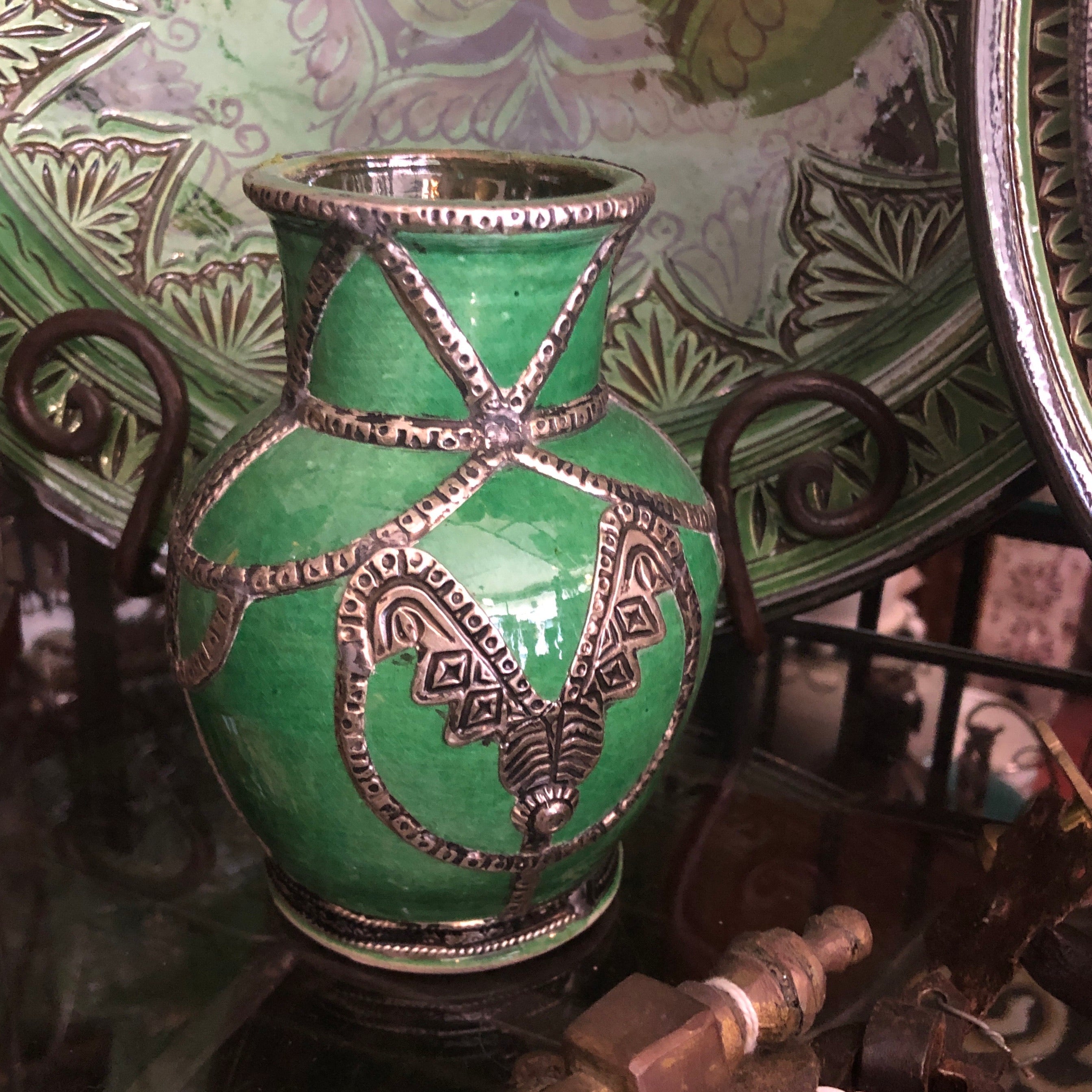 Safi Vase in Green