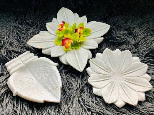 Banswara Lotus Marble Plate