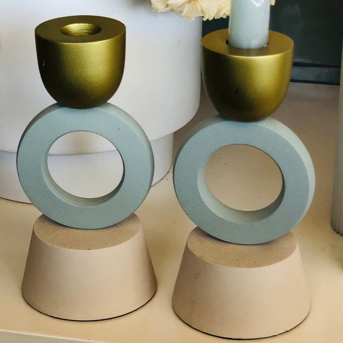 Frankie Metal Candle Holder - Tall