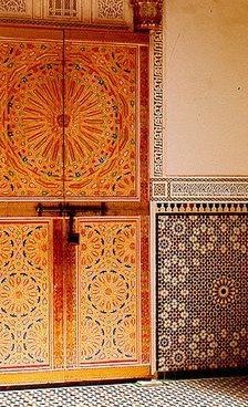 Cedar Hand Painted Doors (Double)