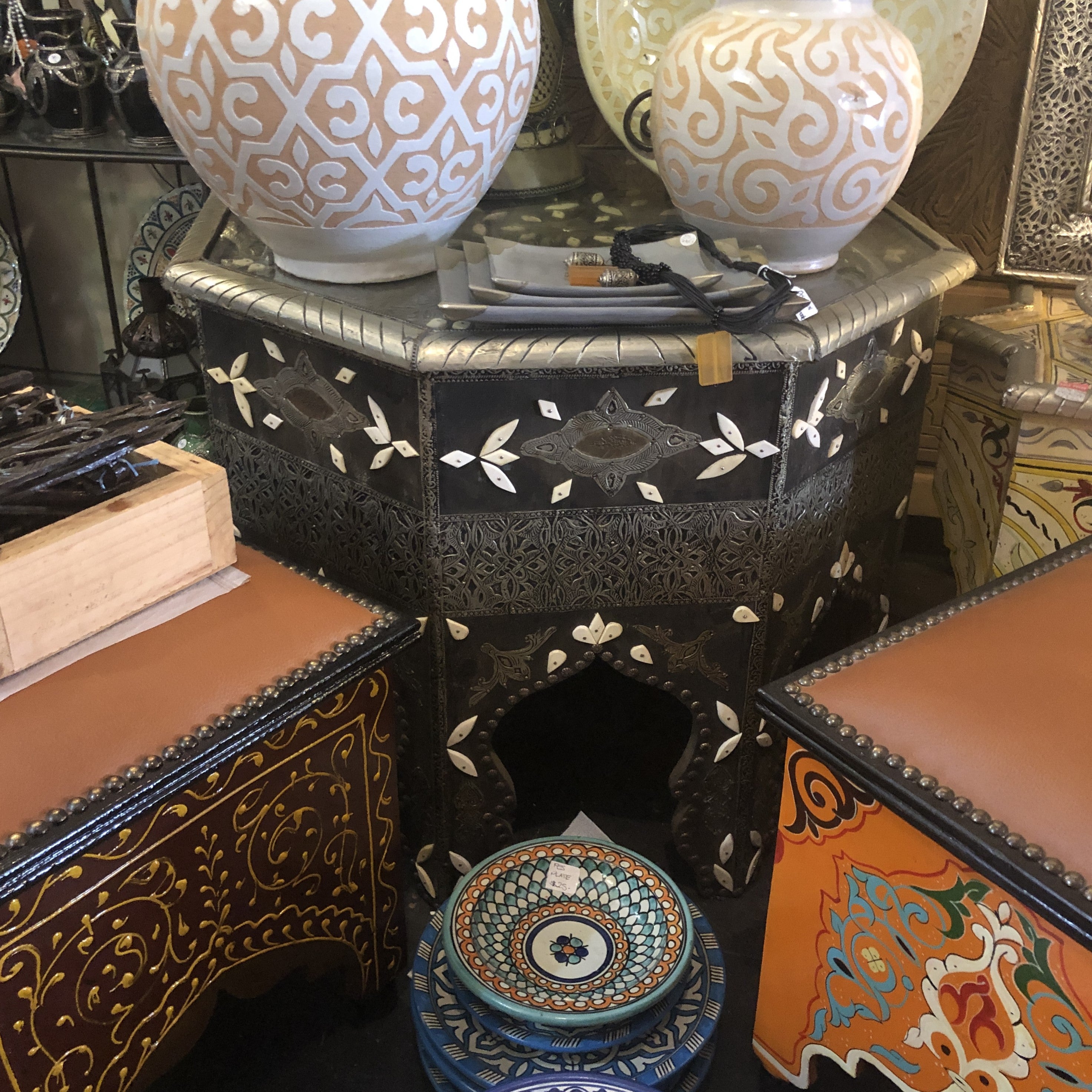 Sultan's Tea Table in Silver Nickel II